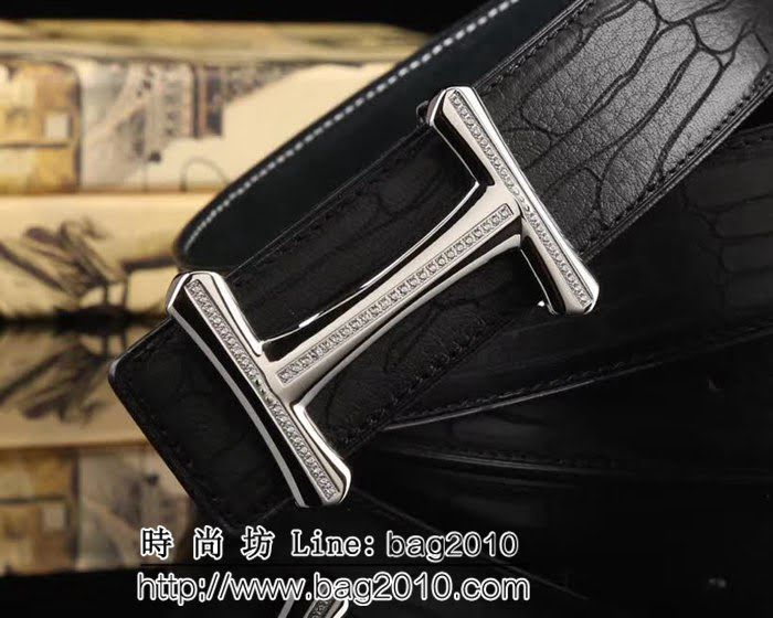 愛馬仕HERMES 正面進口北美馴鹿皮 優質五金件高端男士皮帶 HHG1634